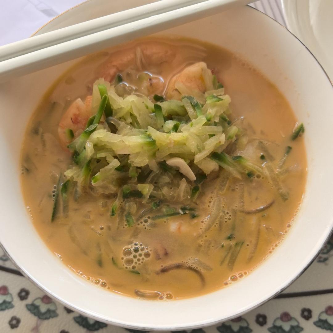 萝卜丝鲜虾汤