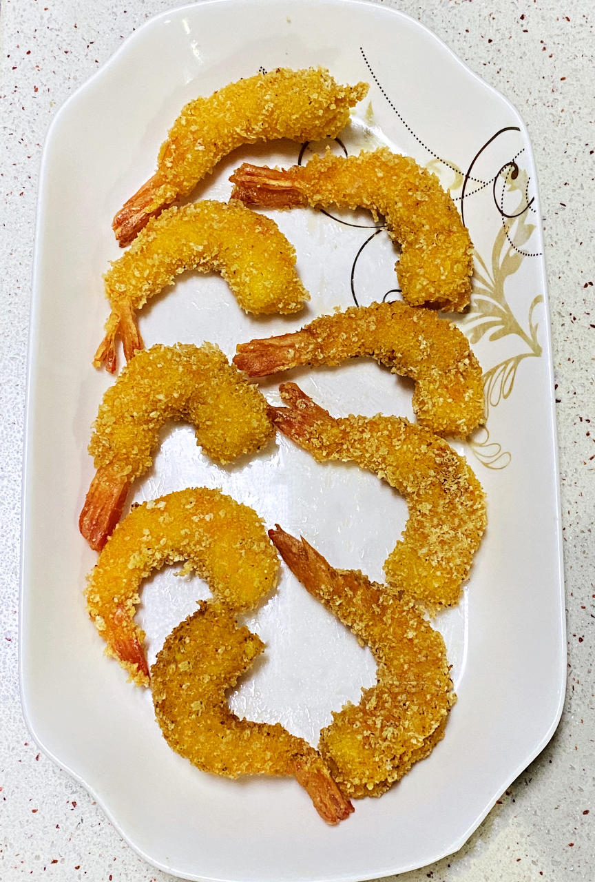 面包糠炸虾