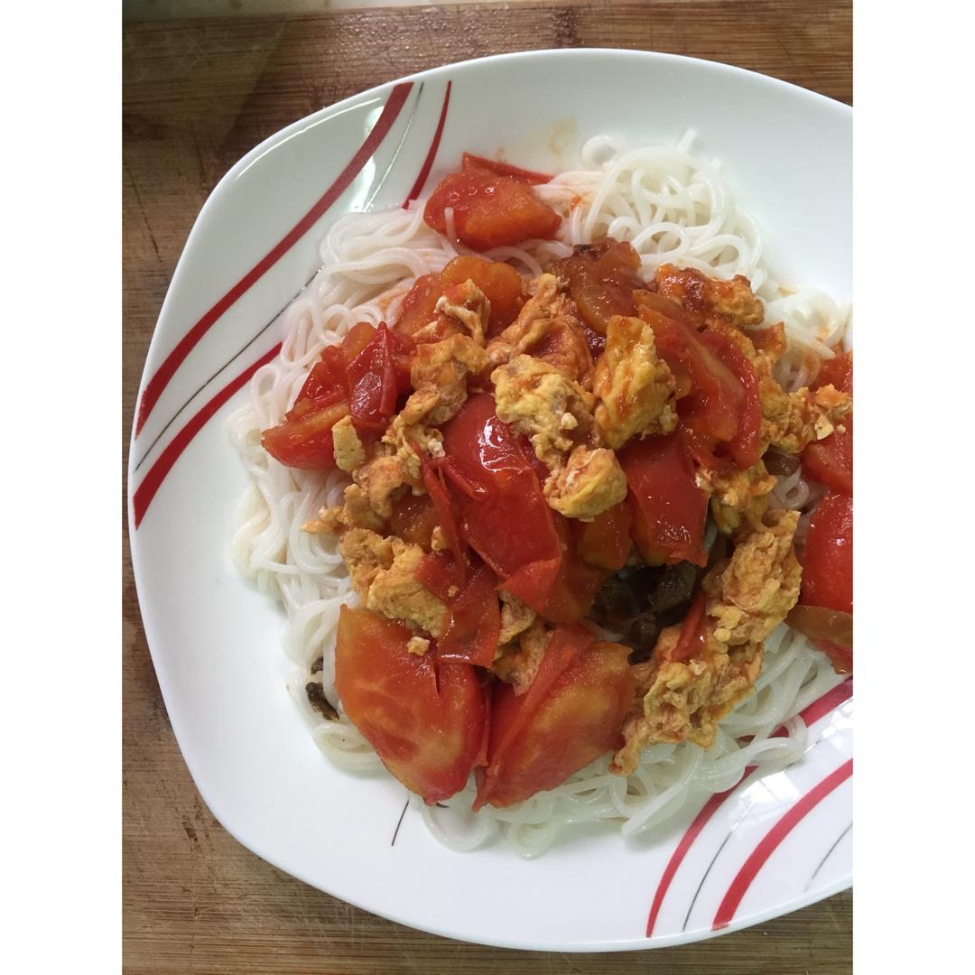 番茄鸡蛋盖浇面