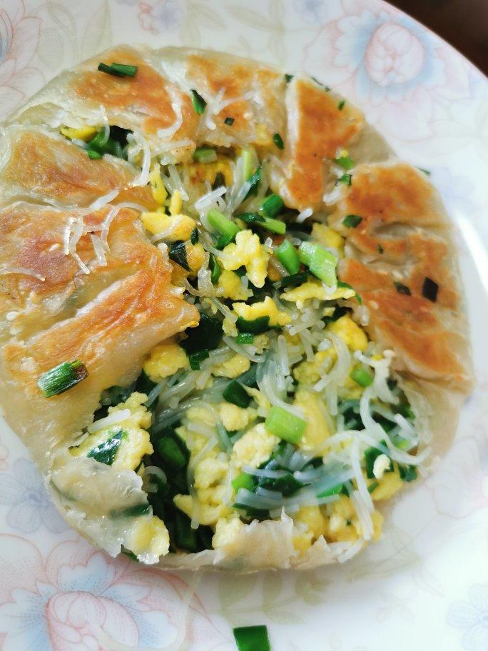 手抓饼韭菜盒子