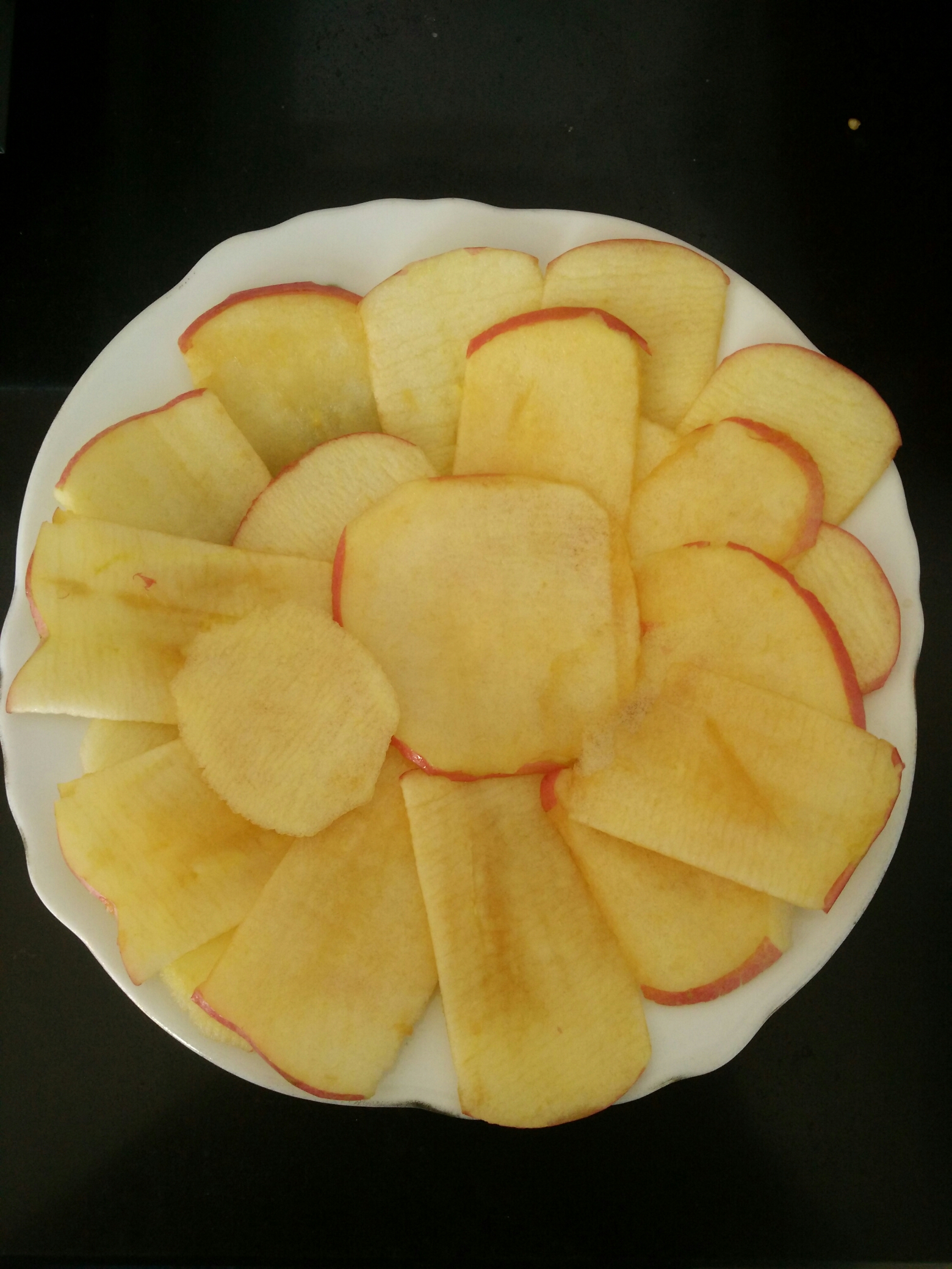 微波炉烤苹果片1.0的做法