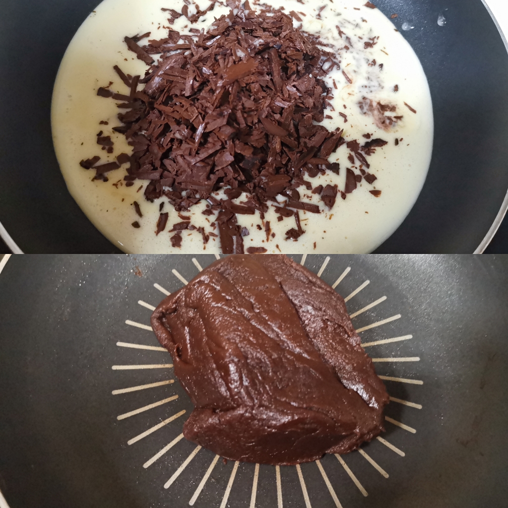 巧克力馅（面包、冰皮可用）的做法 步骤2