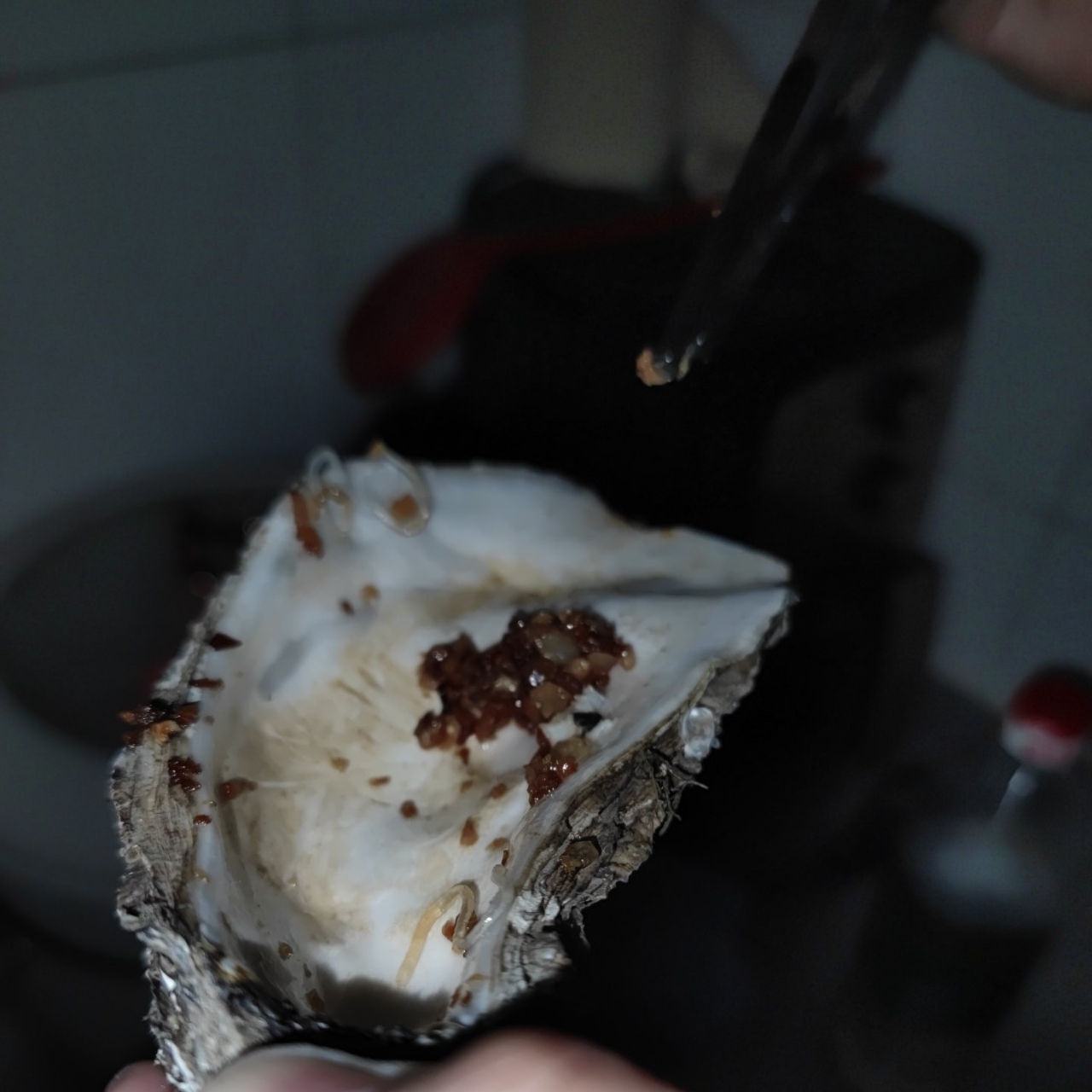蒜蓉生蚝（自用，纯属个人口味喜好，与传统蒜蓉生蚝味道不同）的做法