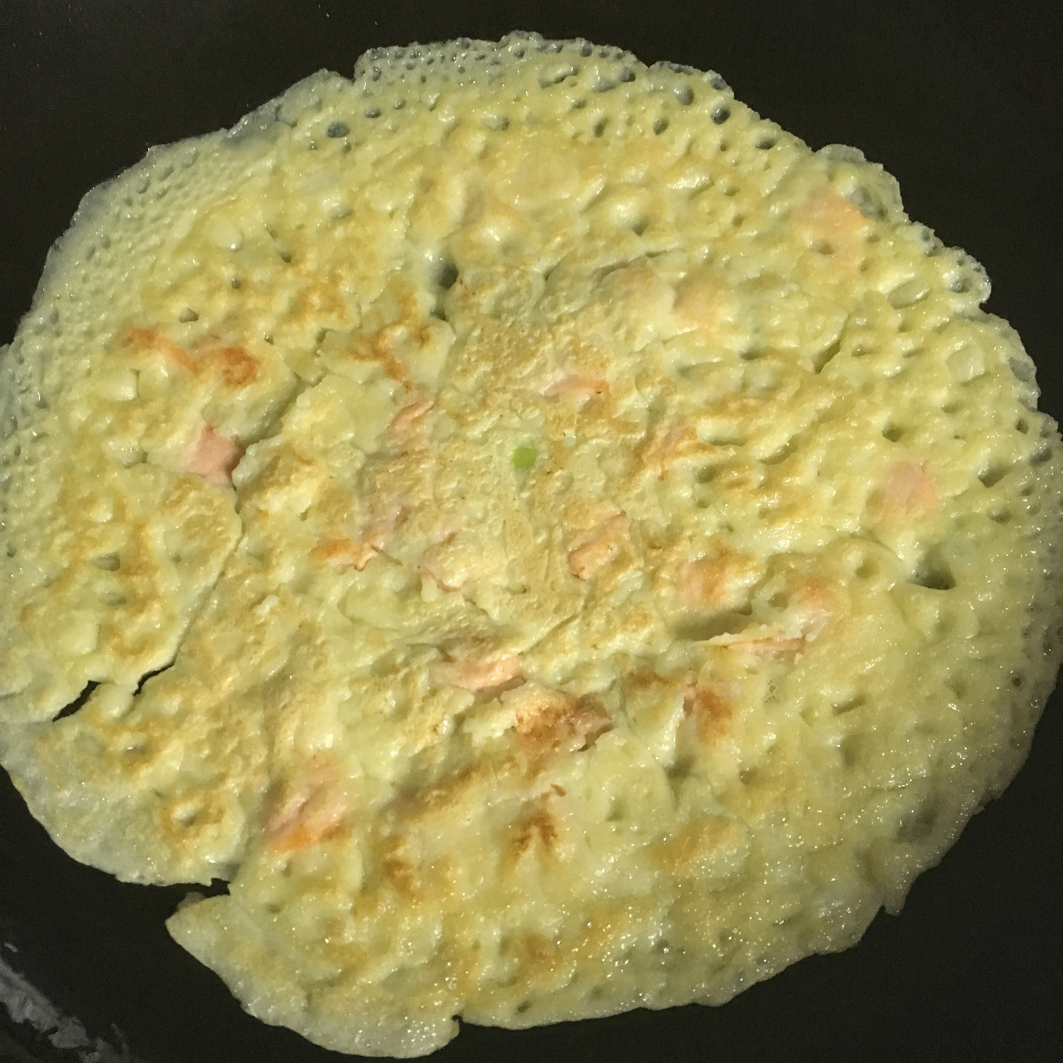 三文鱼鸡蛋煎饼