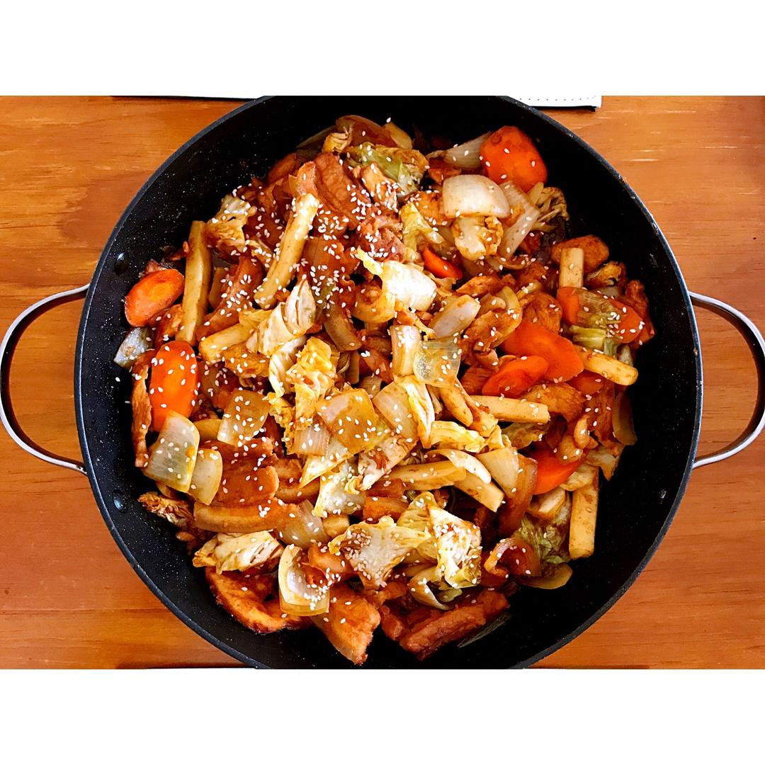 墨尔本nana做的春川辣炒鸡排