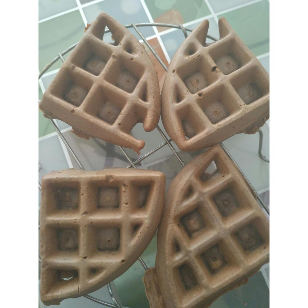 可可糯米华夫饼