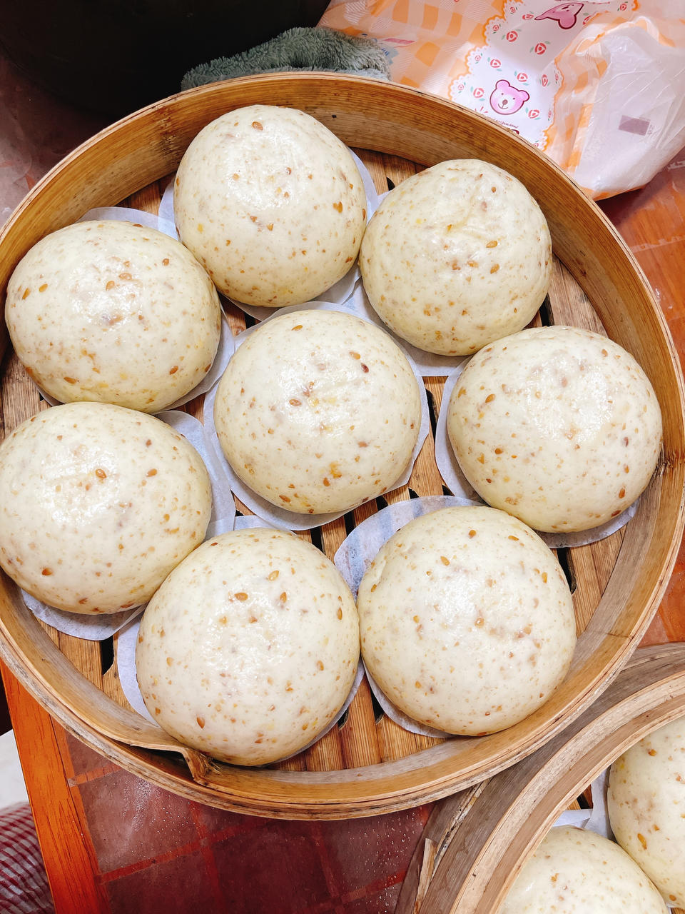 黄金亚麻子馒头