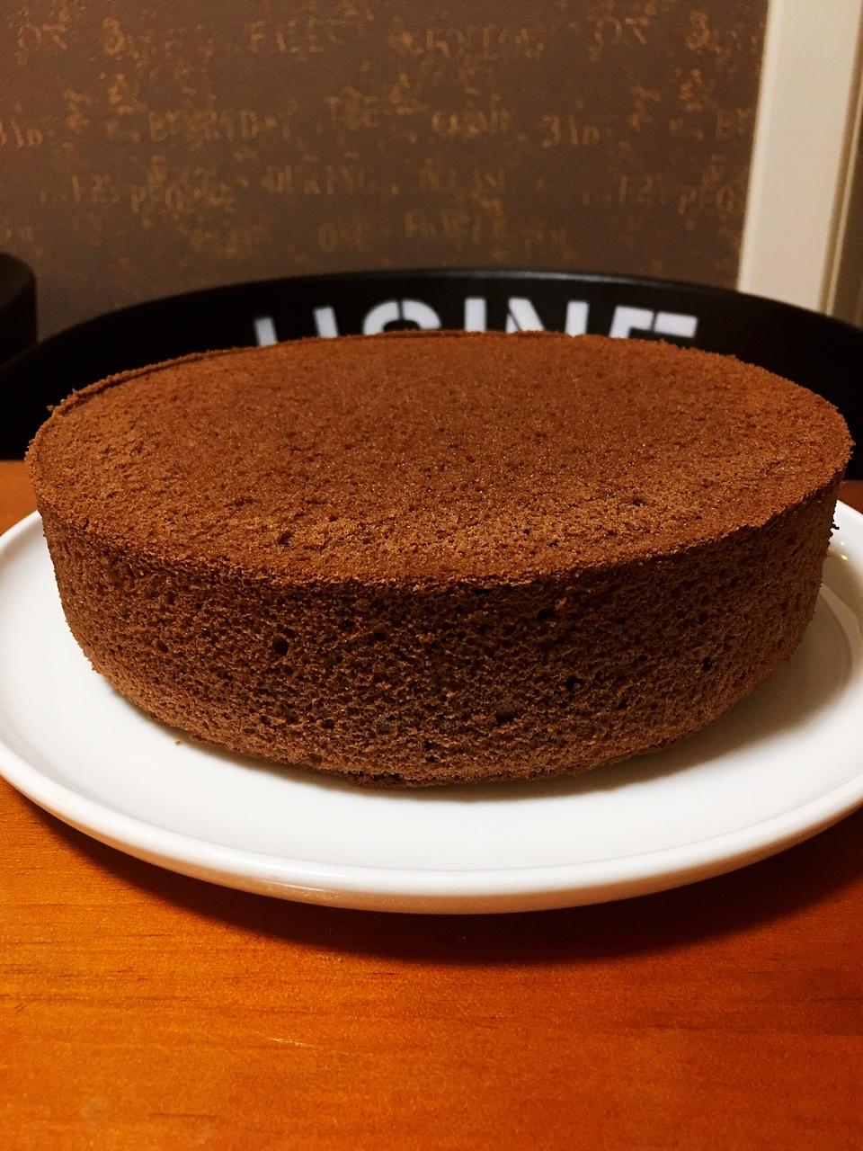 不消泡的巧克力戚风