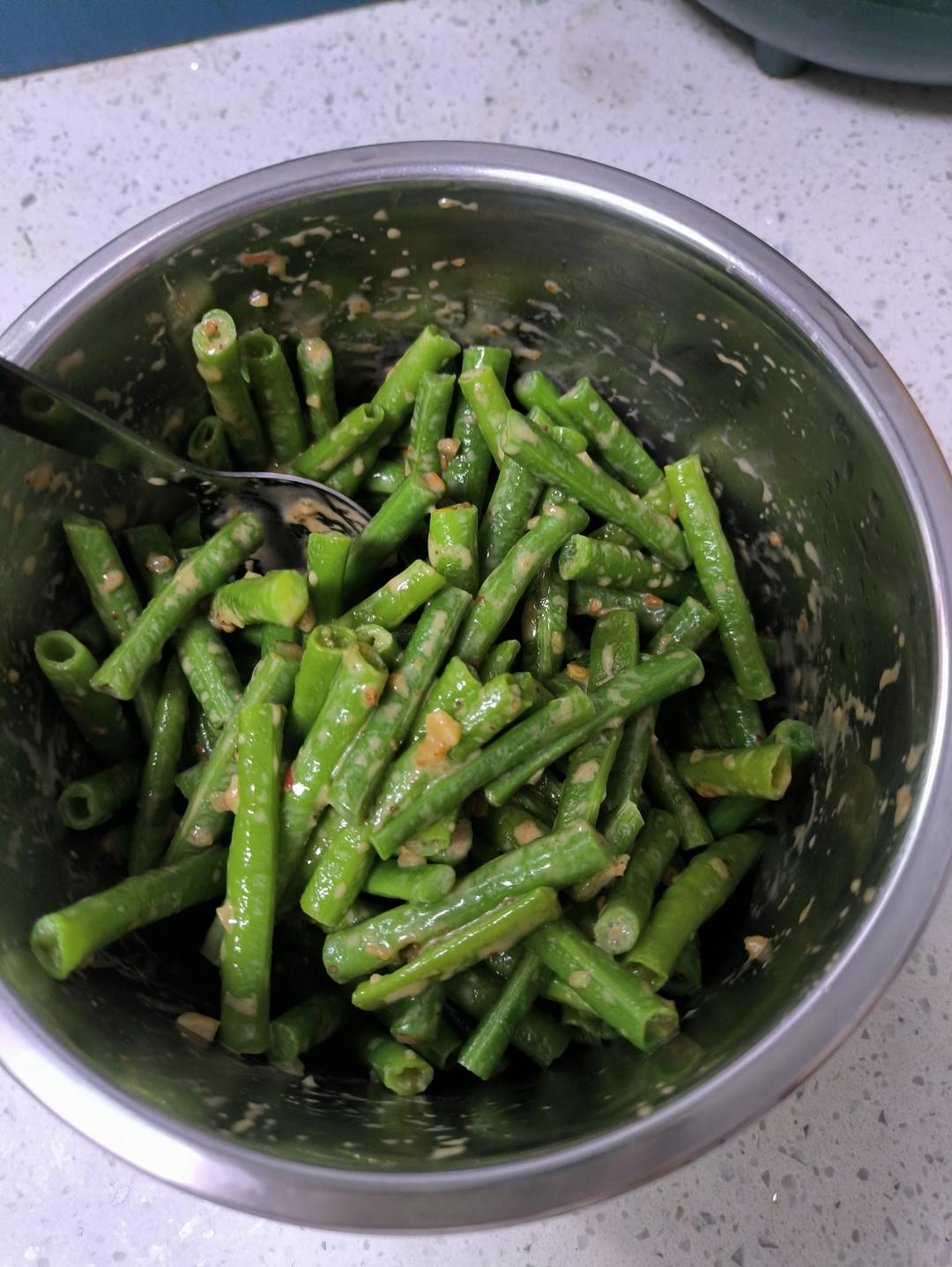 蒜泥麻酱拌豆角