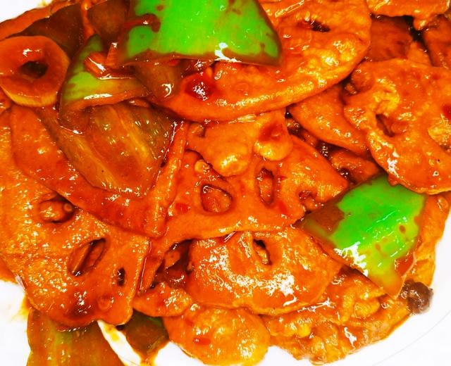 莲藕新吃法蔬菜也疯狂回锅藕片的做法