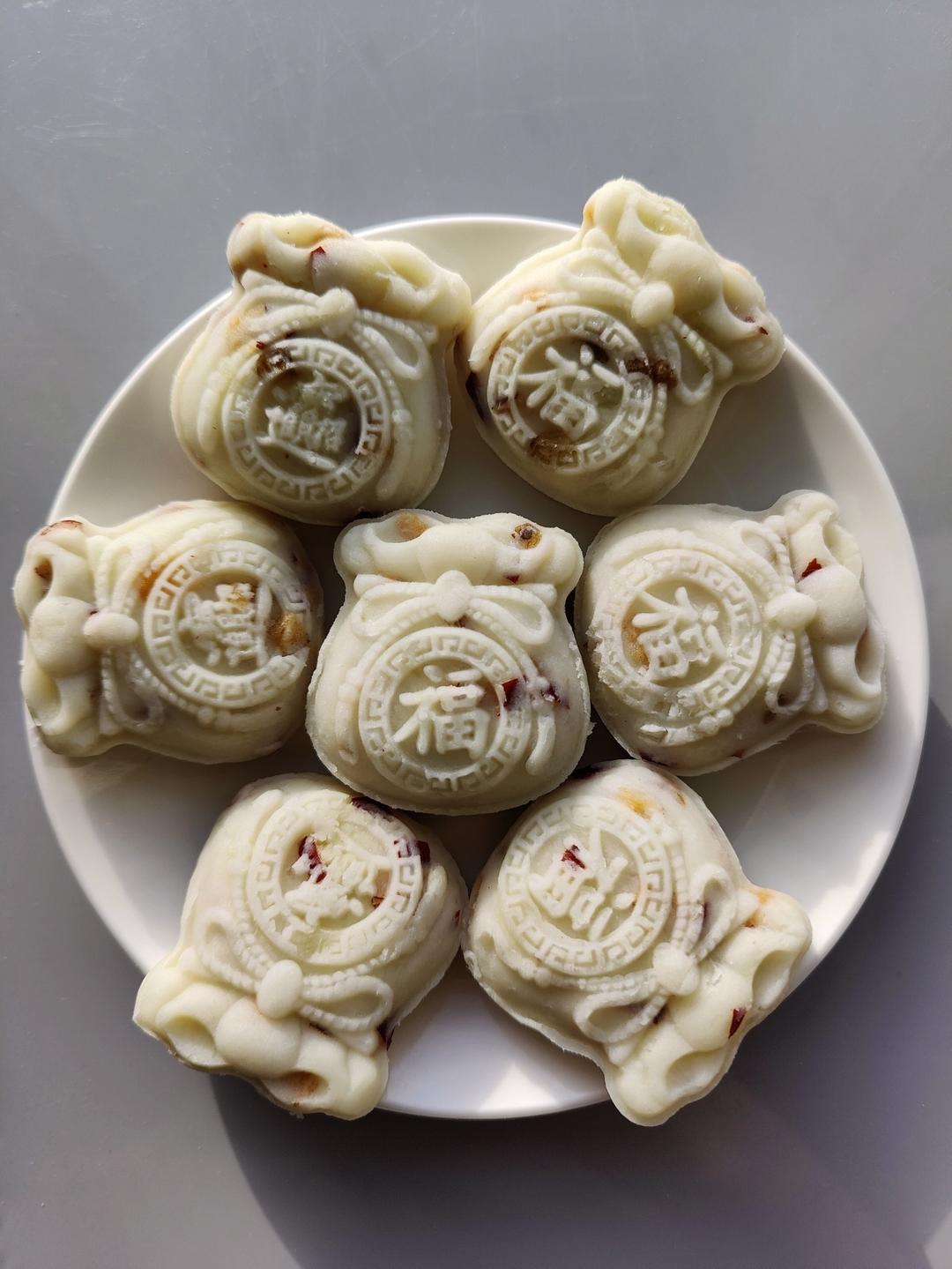 不加糖的山药糕（添加蔓越莓/葡萄干）