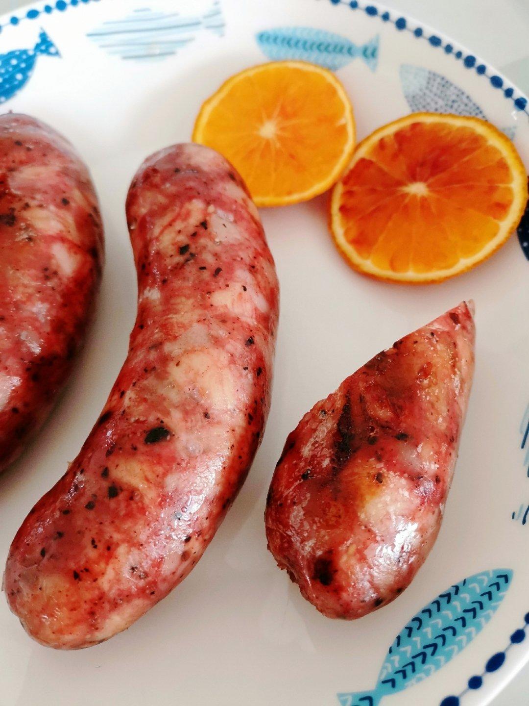 小火炬的妈妈做的黑胡椒脆皮肠