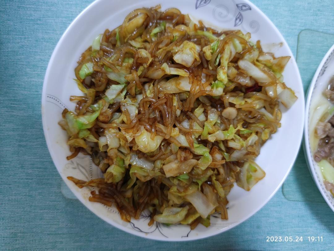 包菜粉丝（粉丝炒包菜）