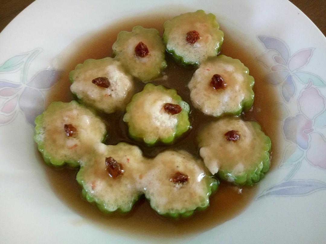 虾仁酿苦瓜