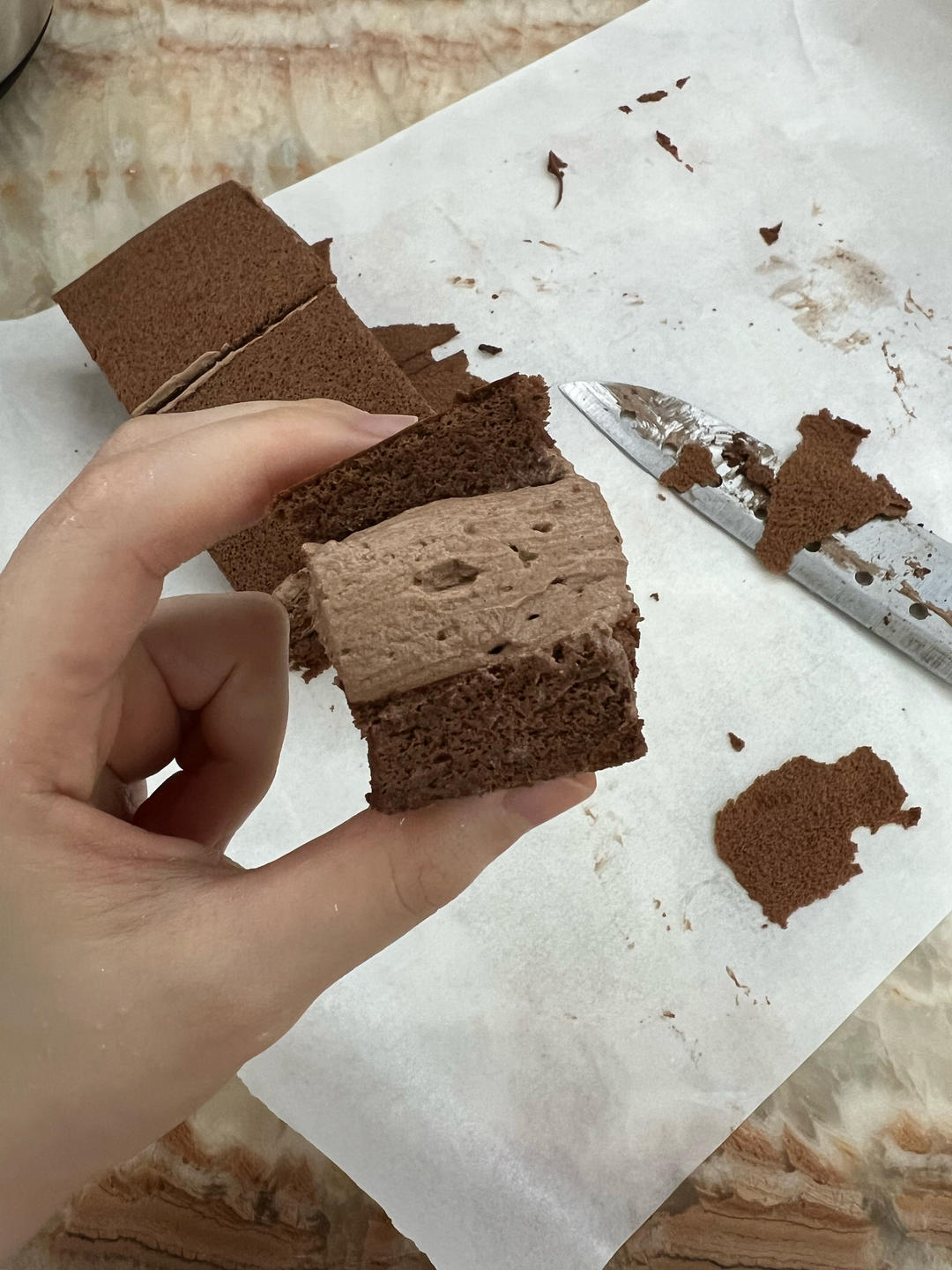 可可蛋糕卷(不消泡超浓郁巧克力口感)