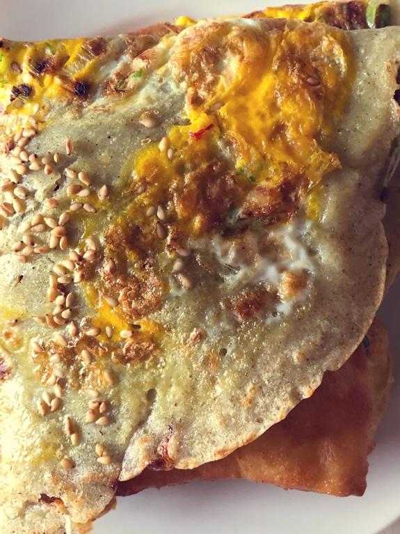 天津卫的早餐～煎饼果子