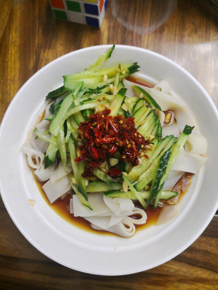 凉皮全过程（不用洗面筋，简易做法）