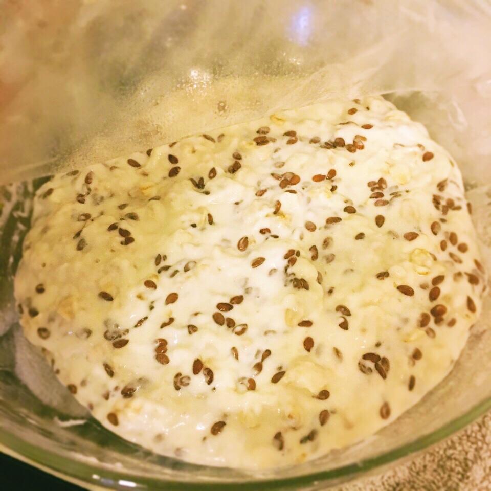 亚麻籽面包（免揉欧式面包）