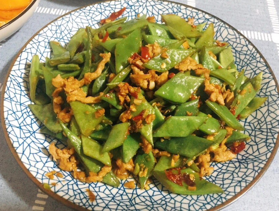扁豆炒肉丝