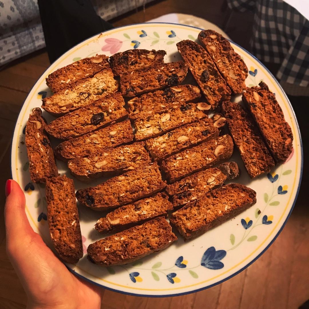 【健康零食】燕麦坚果意式脆饼