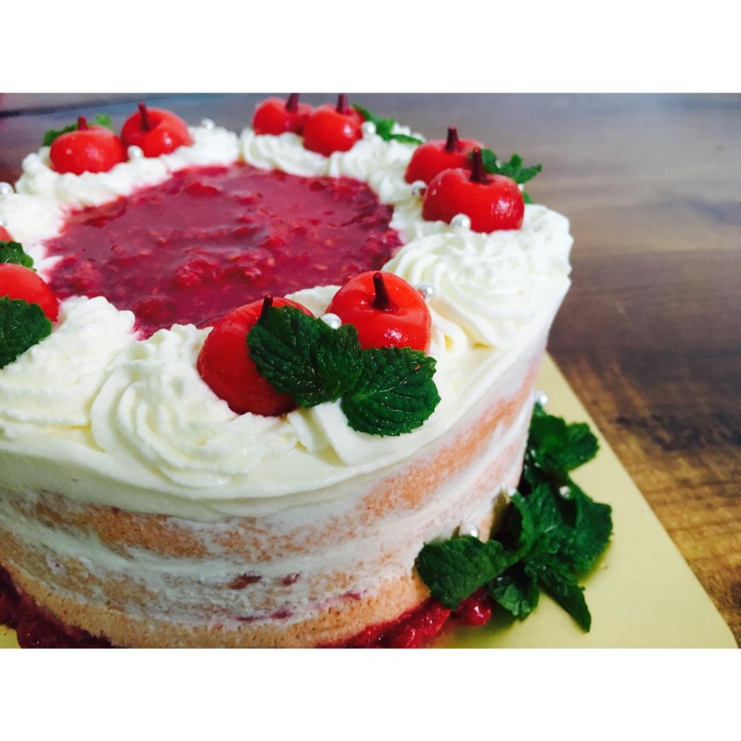 樱桃红丝绒裸蛋糕【山姆厨房】