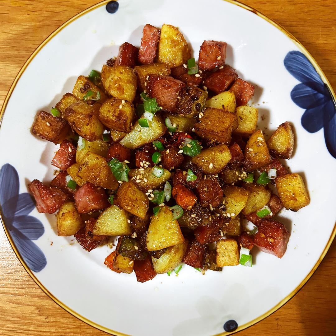 烧烤风味的土豆小香肠