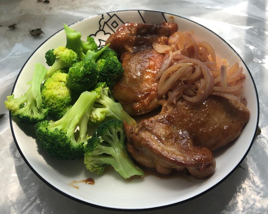 照烧鸡腿排饭的做法 步骤6