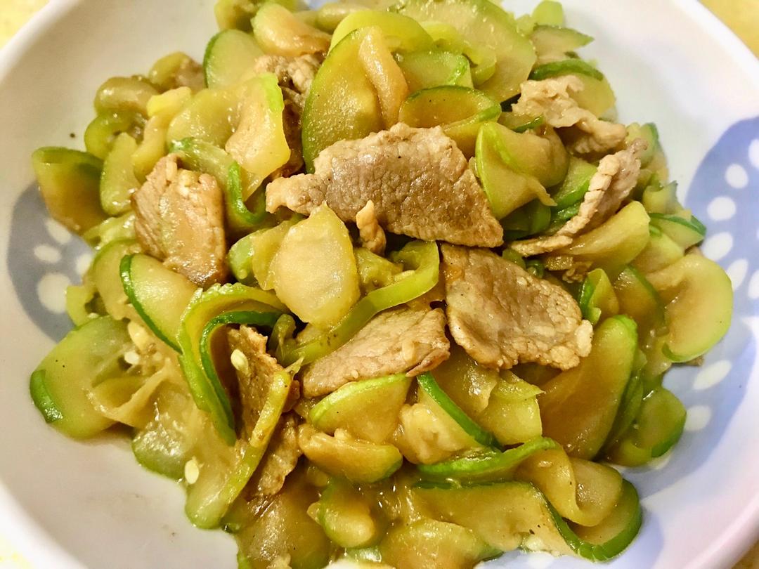瓠瓜（夜开花）炒肉片