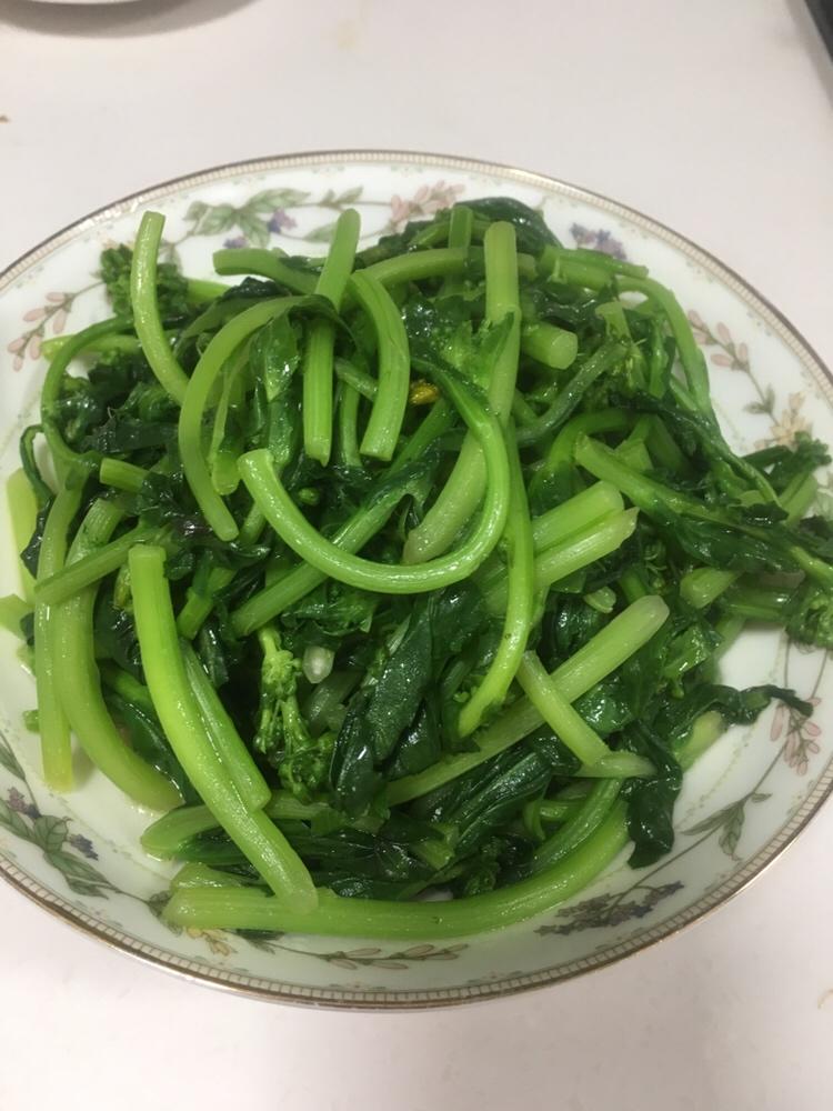 素炒油菜花尖的做法