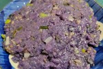 花青素肉渣葱香紫土豆泥