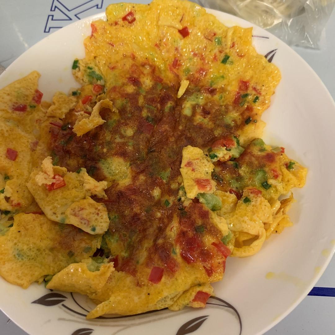 苦瓜煎蛋—如何翻面不碎？