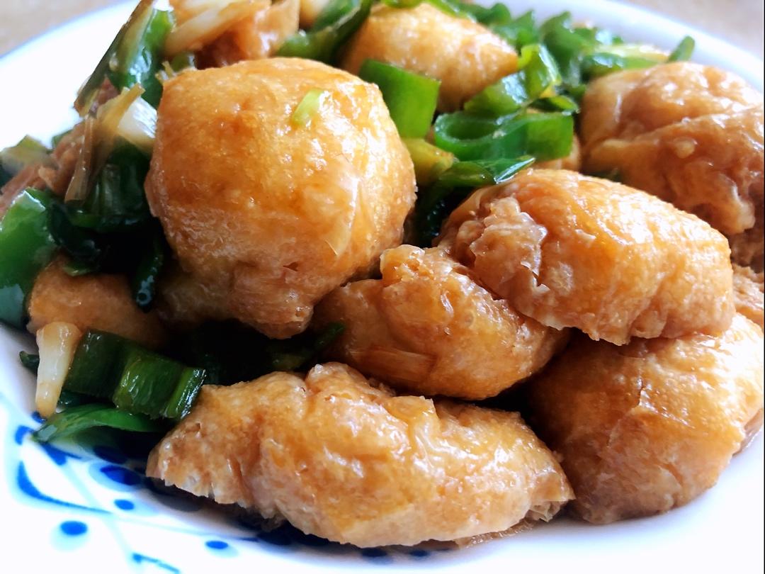 青椒油豆腐