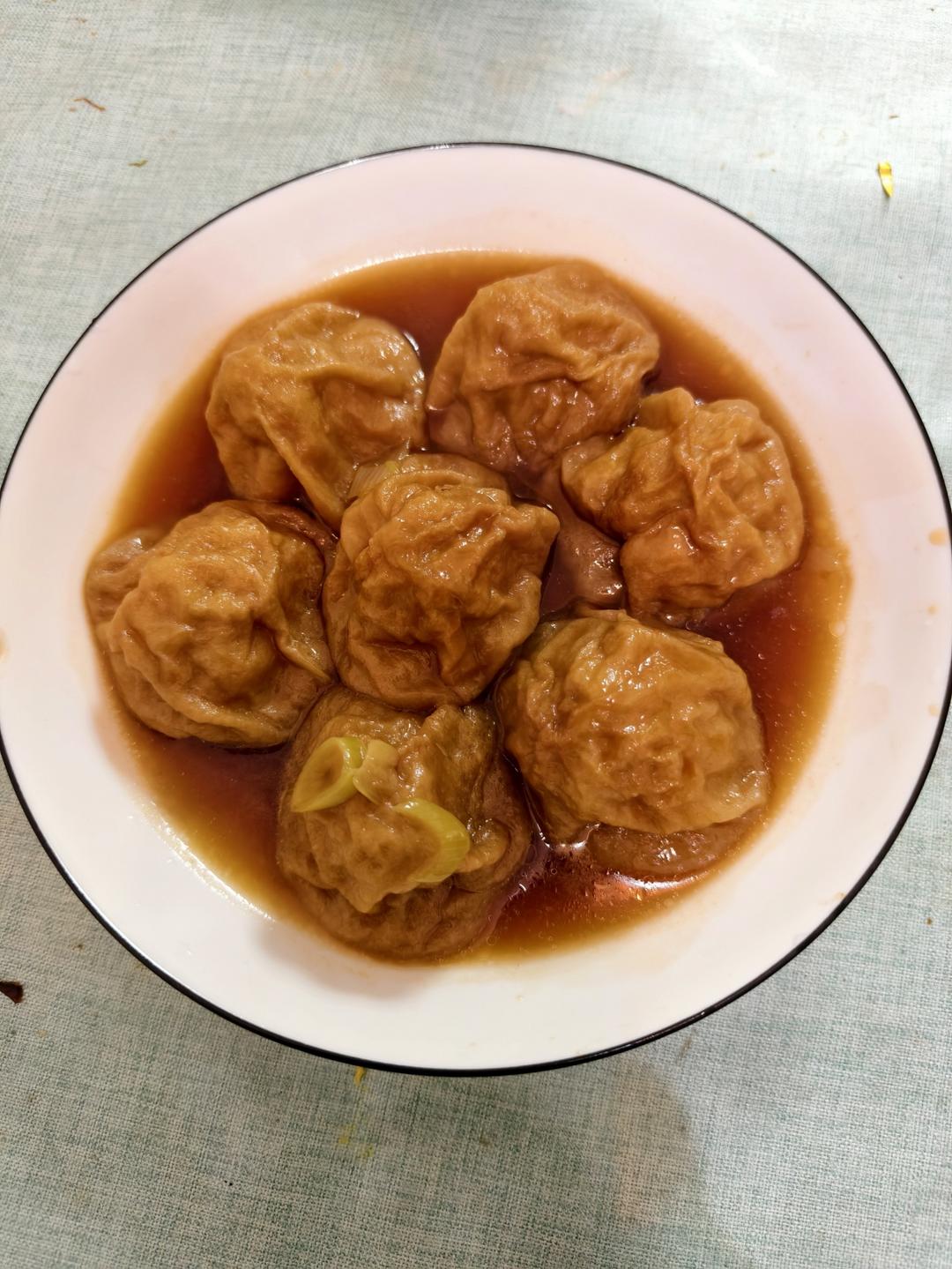 【上海本帮菜】油面筋塞肉（汤汁超下饭）