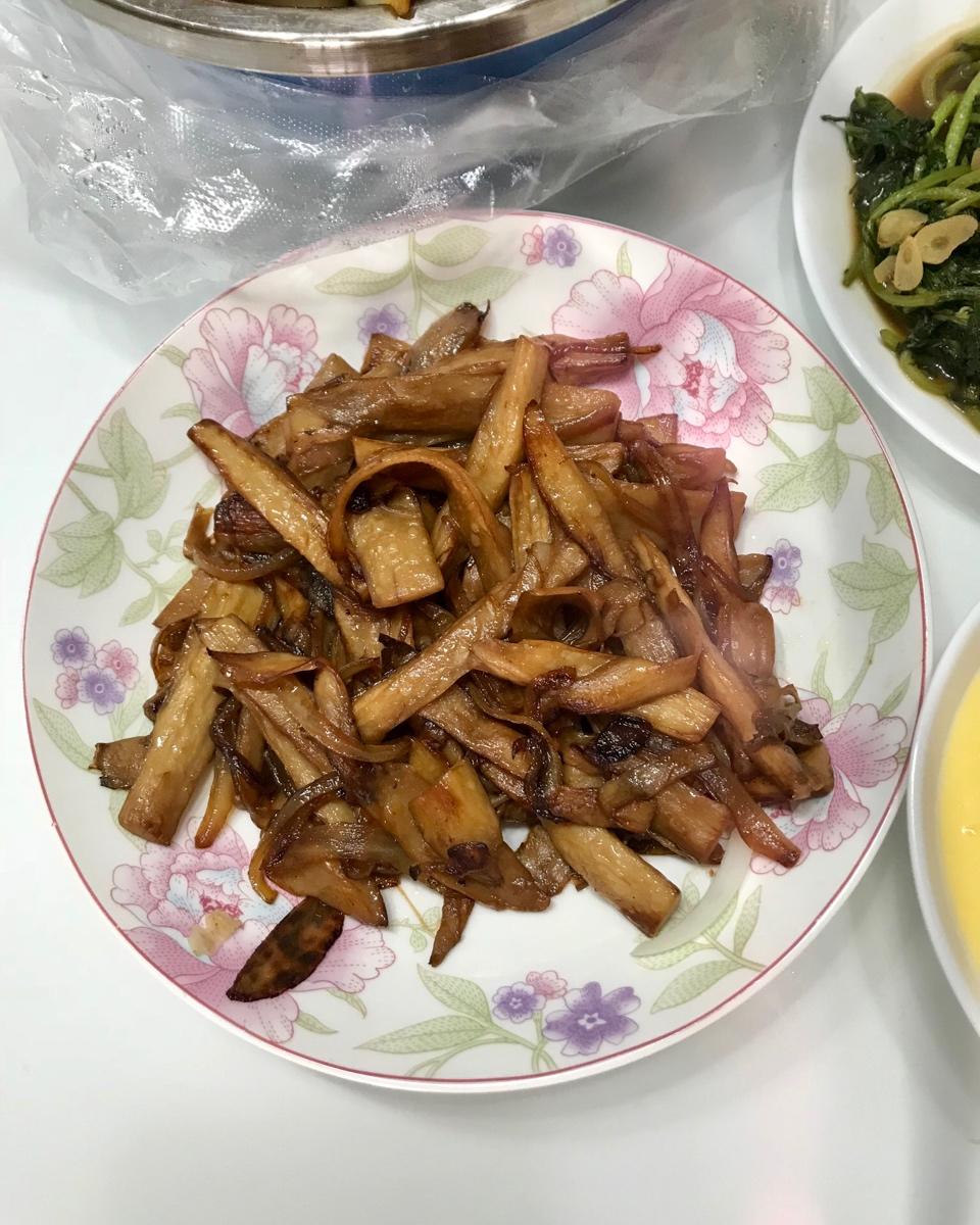 洋葱遇到杏鲍菇