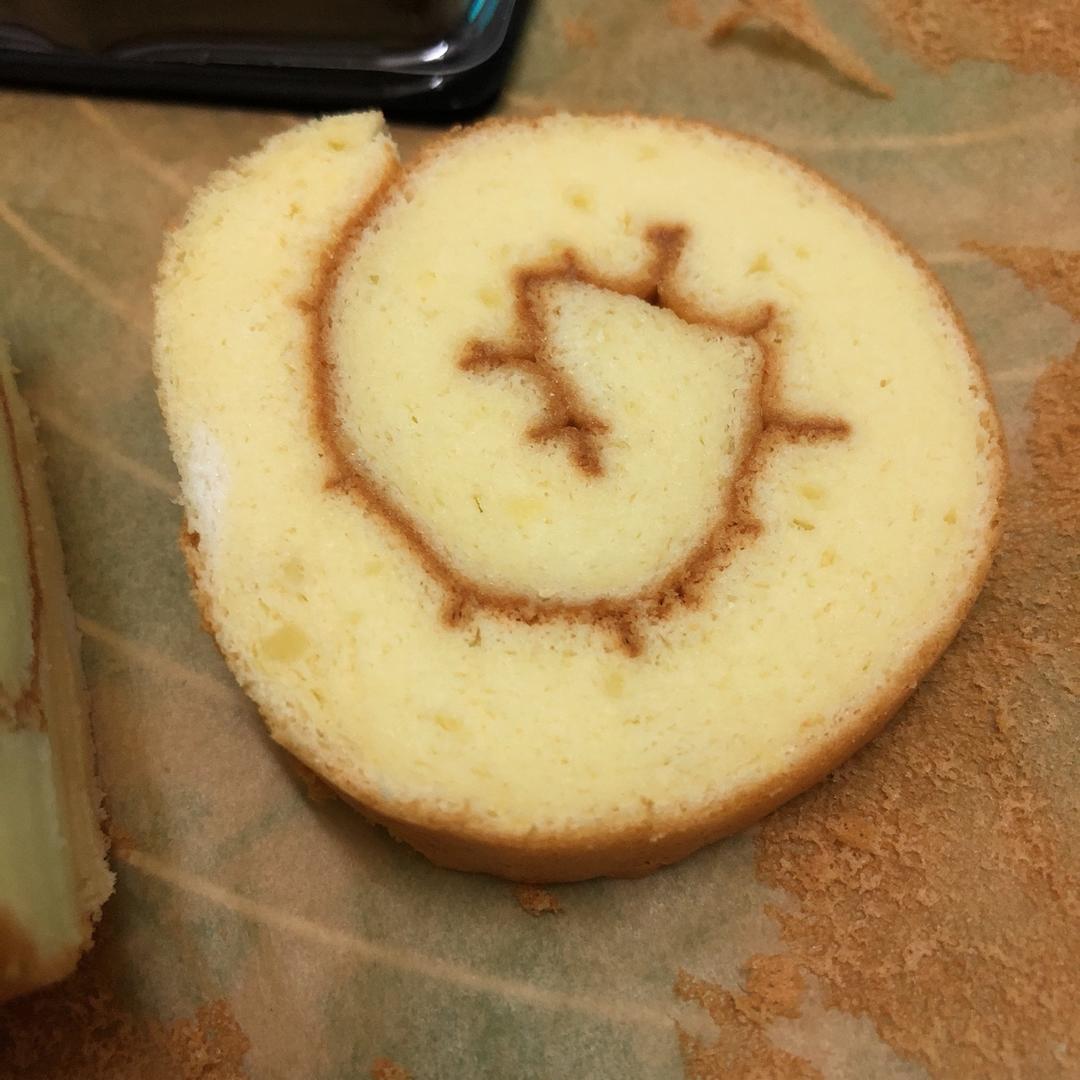 炼乳戚风蛋糕卷