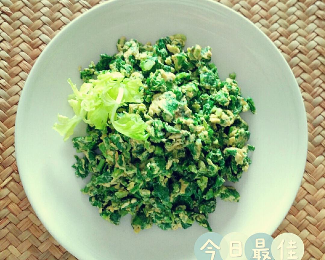 芹菜叶炒鸡蛋