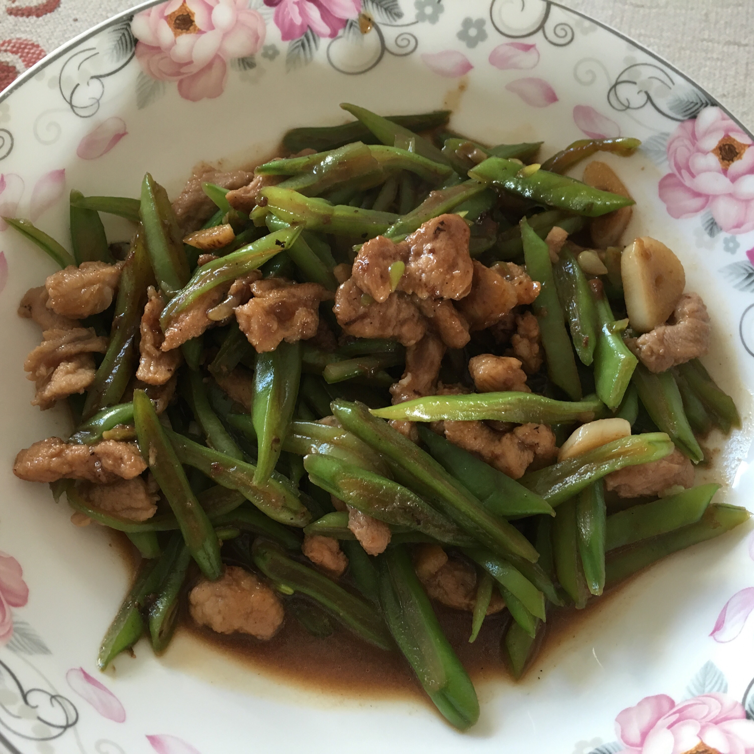 肉丝炒豆角