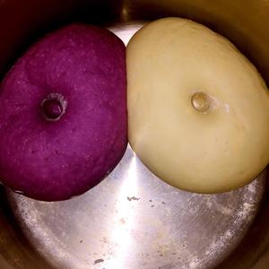 蒸蒸日上 发发发 紫薯开花包的做法 步骤6