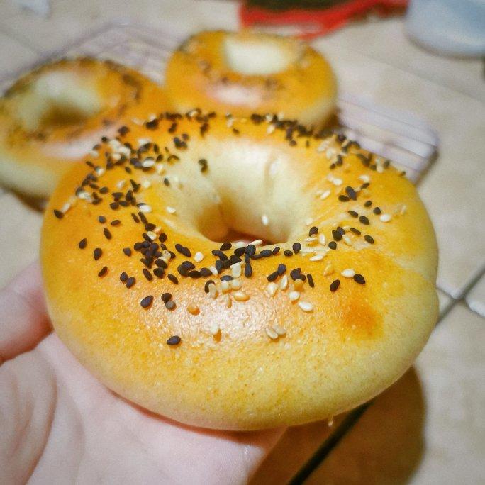 100%天然酵母贝果 - sourdough bagels