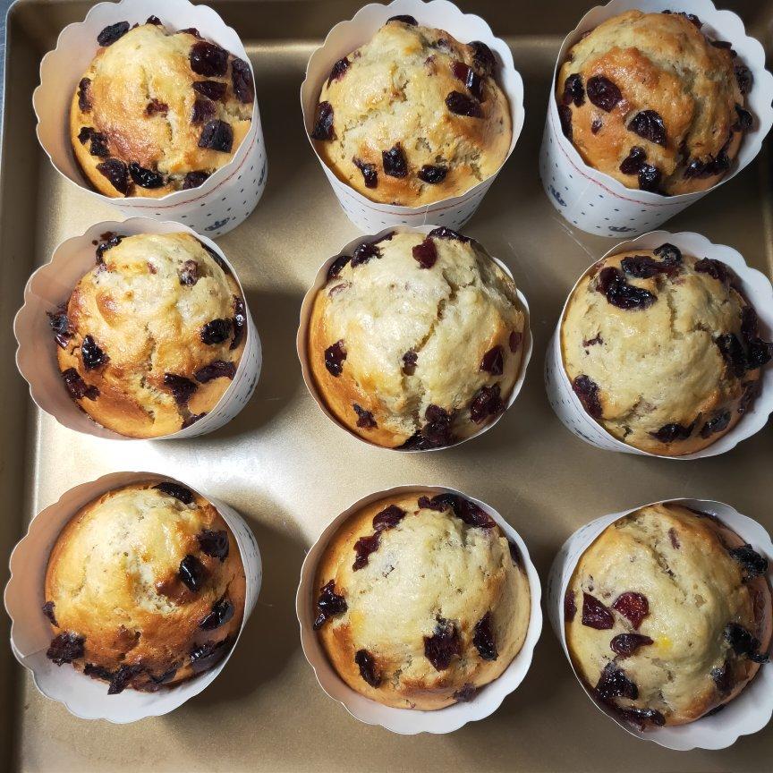 少女心的香蕉蔓越莓玛芬