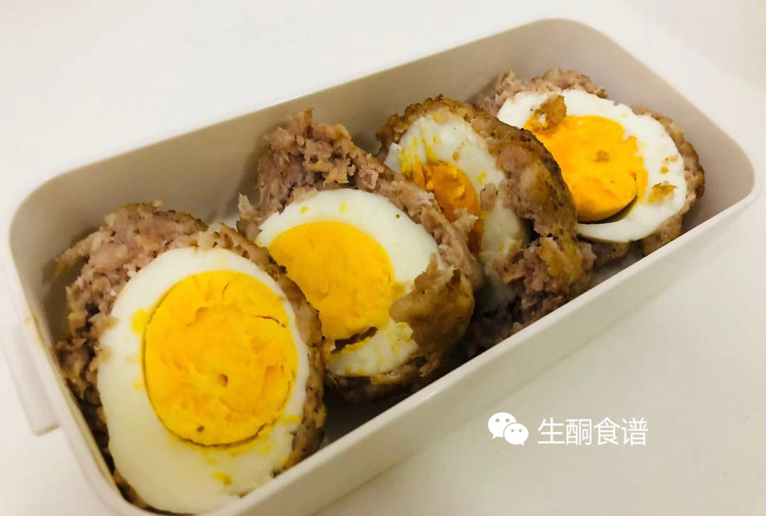 生酮食谱| 苏格兰蛋（生酮版）的做法