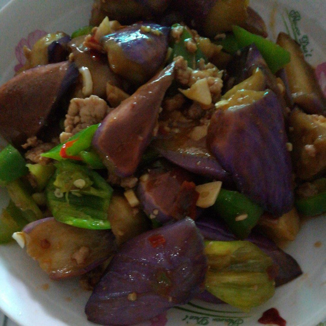 红烧肉沫茄子