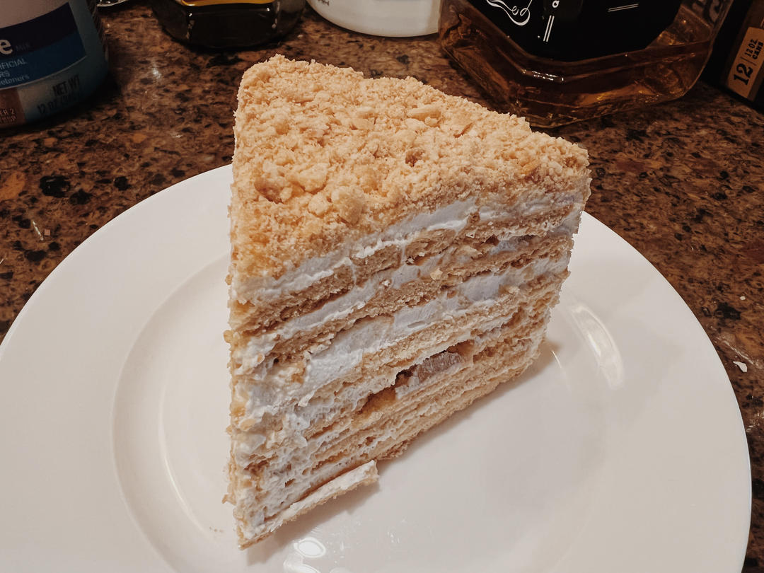 俄罗斯蜂蜜蛋糕   千层蛋糕【又名提拉米苏】