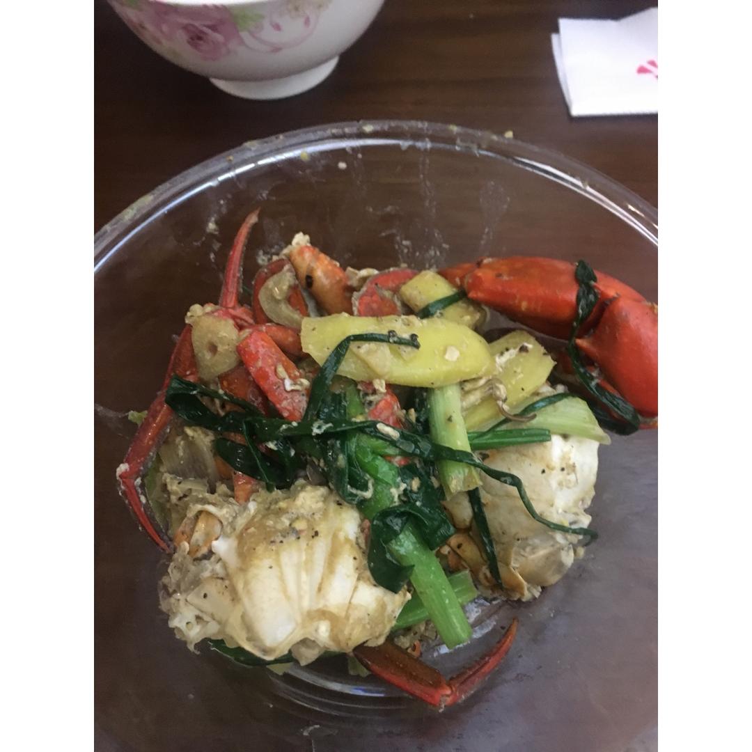 姜葱炒肉蟹