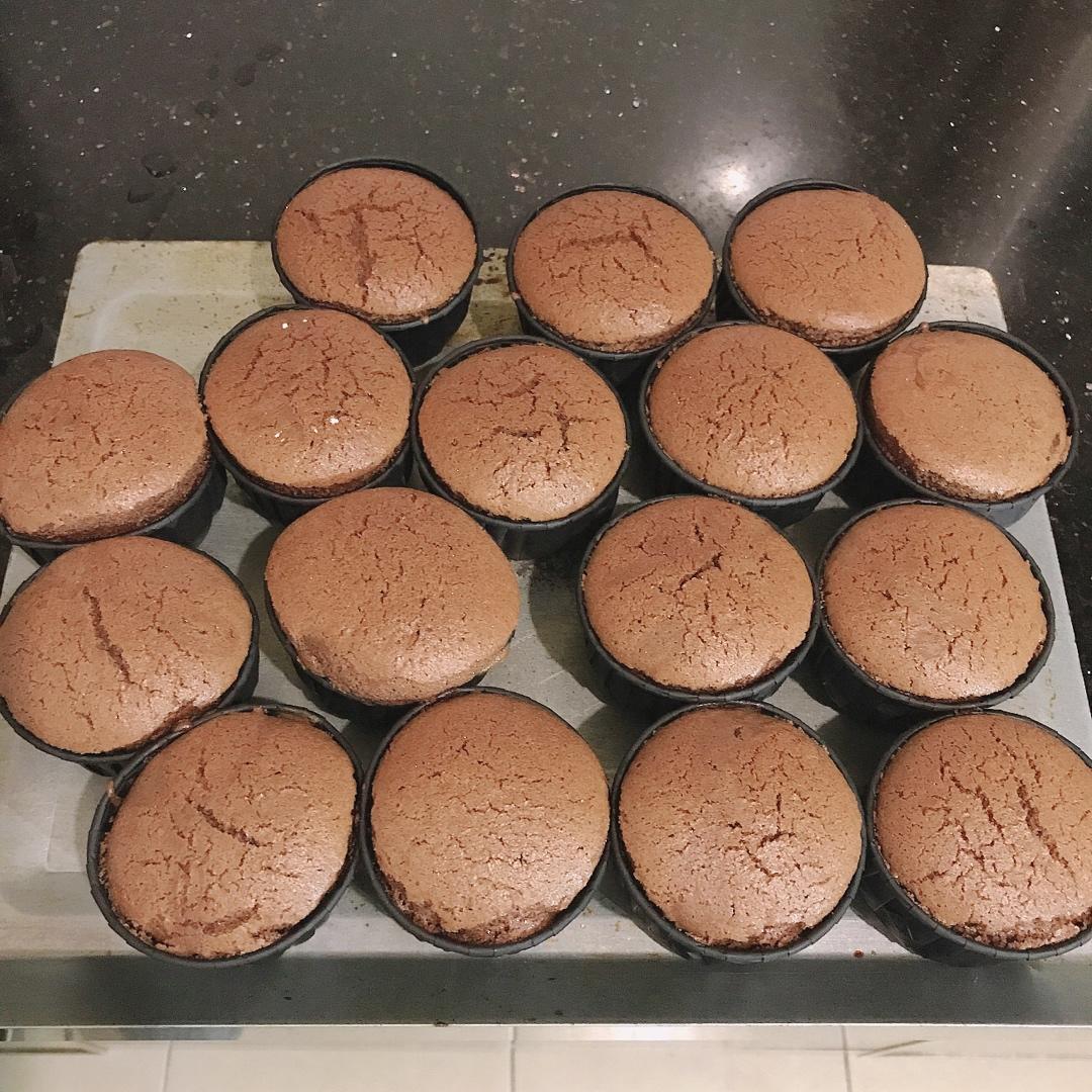 可可巧克力Cupcake纸杯子海绵蛋糕（甜品台都用本方）C6
