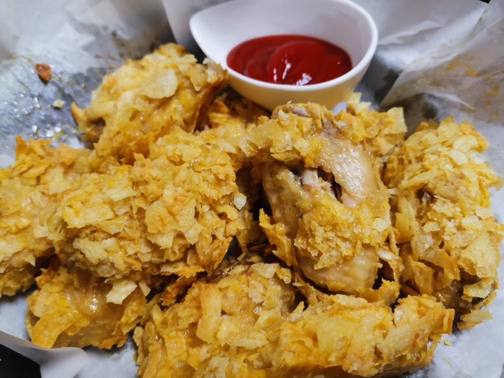 懒人版薯片鸡翅