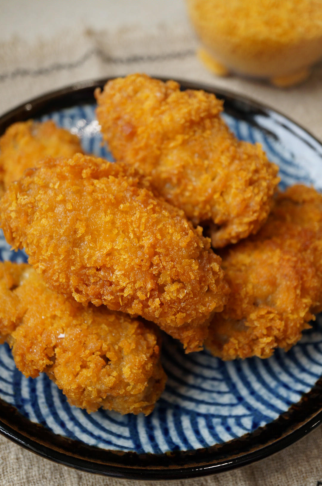 炸鸡翅中（黄金面包糠鸡翅中）