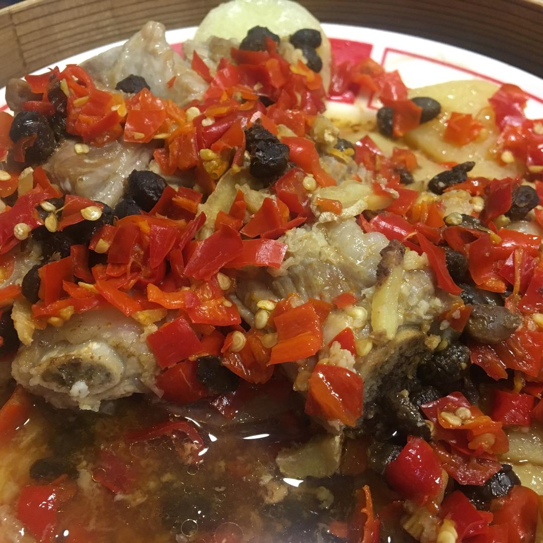 ［湘菜］豆豉剁椒蒸排骨