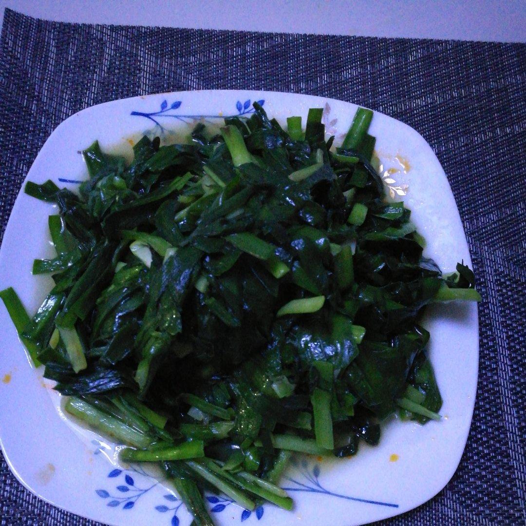 素炒韭菜