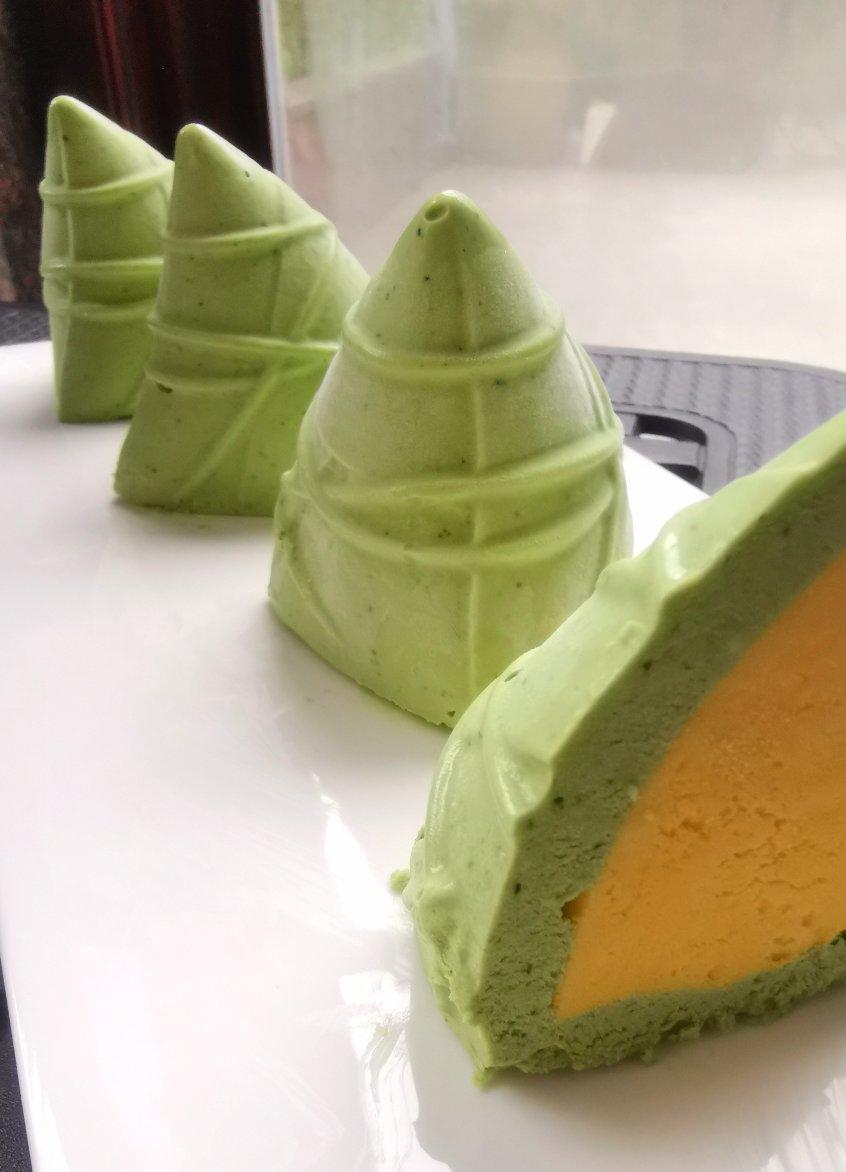 粽子新吃法！这道抹茶芒果慕斯粽，满足你夏日烘焙的所有幻想！